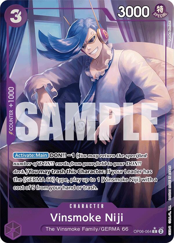 Vinsmoke Niji OP06-064 [ Inglese / Giapponese / Francese / Cinese Semplificato ]