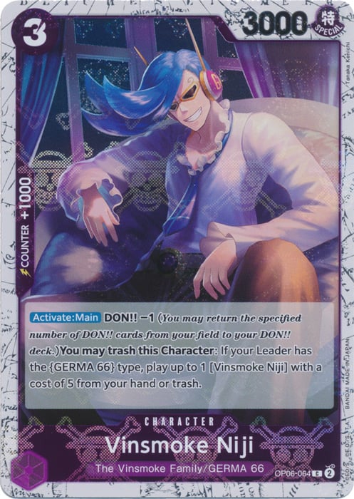 Vinsmoke Niji OP06-064 [ Inglese / Giapponese / Francese / Cinese Semplificato ]