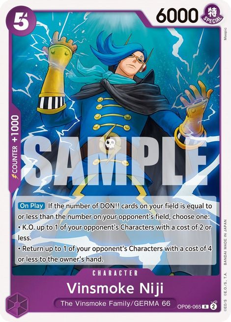 Vinsmoke Niji OP06-065 [ Inglese / Giapponese / Francese / Cinese Semplificato ]