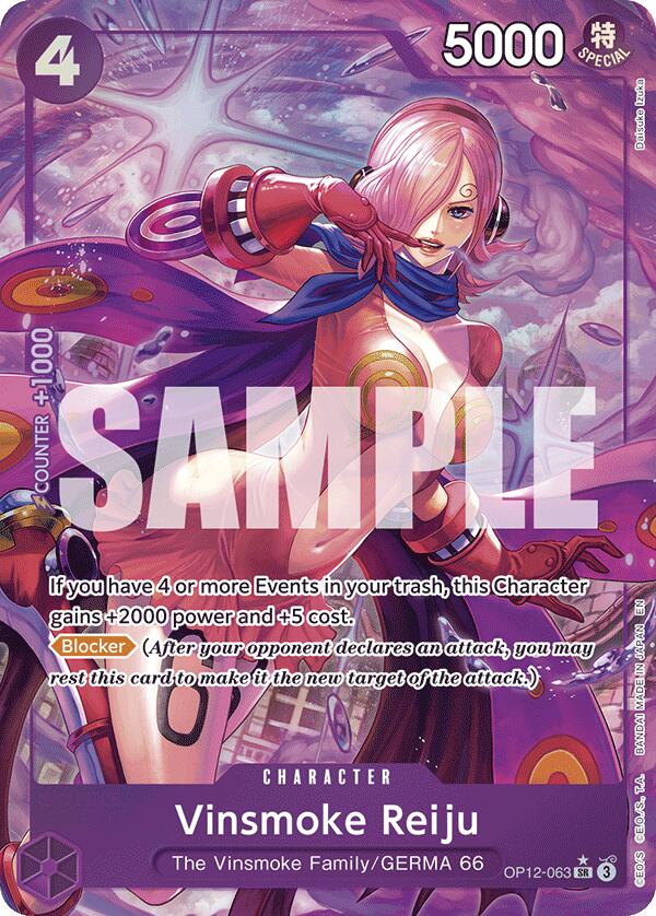Vinsmoke Reiju OP12-063 [ Inglese / Giapponese / Francese / Cinese Semplificato ]
