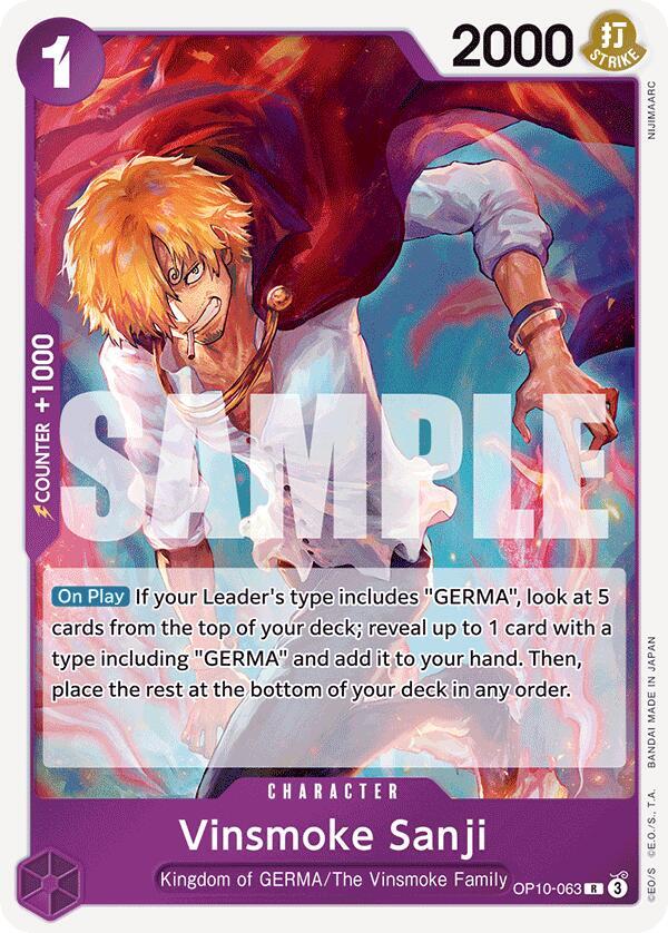 Vinsmoke Sanji OP10-063 [ Inglese / Giapponese / Francese / Cinese Semplificato ]