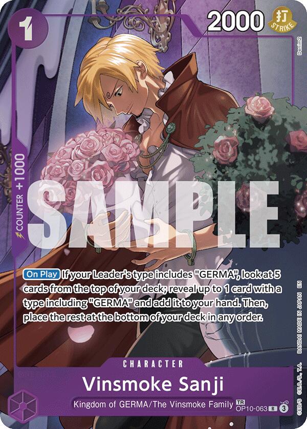 Vinsmoke Sanji OP10-063 [ Inglese / Giapponese / Francese / Cinese Semplificato ]