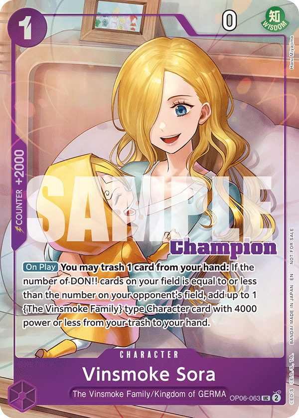 Vinsmoke Sora OP06-063 [ Inglese / Giapponese / Francese / Cinese Semplificato ]