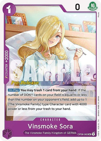 Vinsmoke Sora OP06-063 [ Inglese / Giapponese / Francese / Cinese Semplificato ]