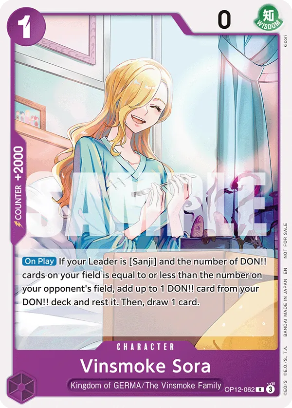 Vinsmoke Sora OP12-062 [ Inglese / Giapponese / Francese / Cinese Semplificato ]
