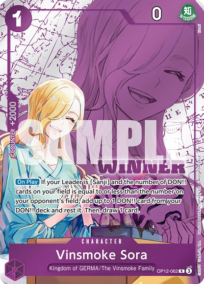 Vinsmoke Sora OP12-062 [ Inglese / Giapponese / Francese / Cinese Semplificato ]