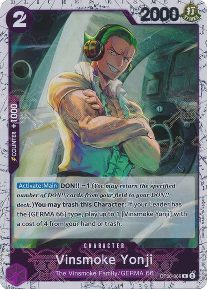 Vinsmoke Yonji OP06-066 [ Inglese / Giapponese / Francese / Cinese Semplificato ]
