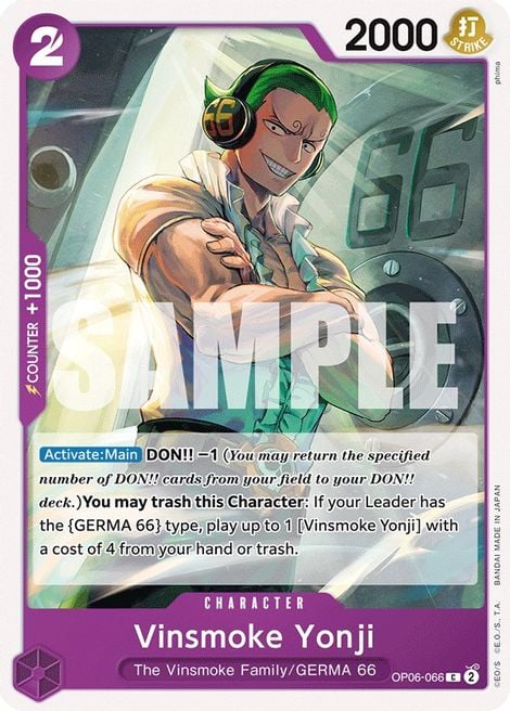 Vinsmoke Yonji OP06-066 [ Inglese / Giapponese / Francese / Cinese Semplificato ]