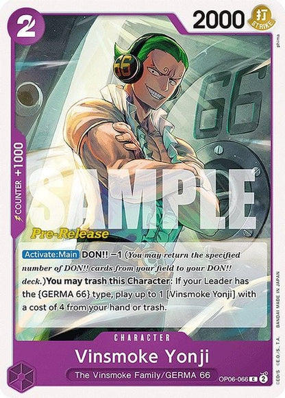 Vinsmoke Yonji OP06-066 [ Inglese / Giapponese / Francese / Cinese Semplificato ]