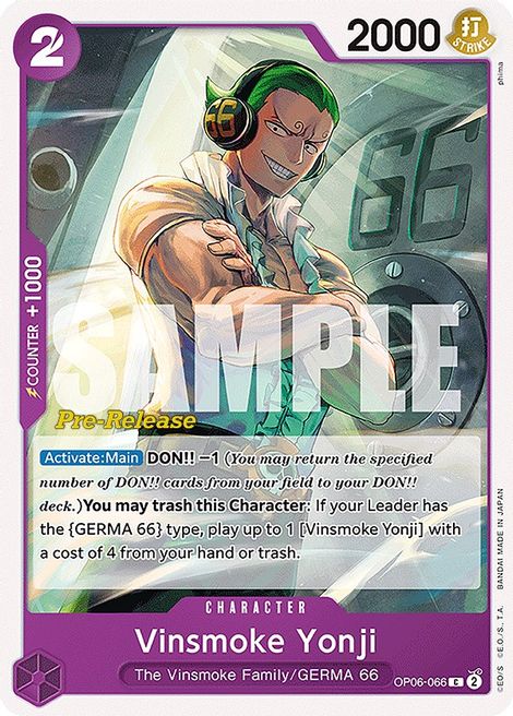Vinsmoke Yonji OP06-066 [ Inglese / Giapponese / Francese / Cinese Semplificato ]