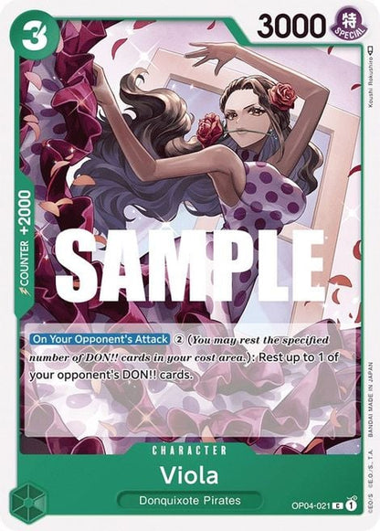 Viola OP04-021 [ Inglese / Giapponese / Francese / Cinese Semplificato ]