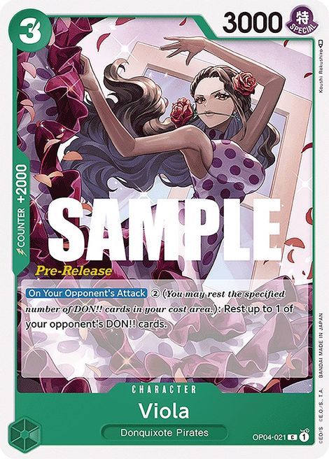 Viola OP04-021 [ Inglese / Giapponese / Francese / Cinese Semplificato ]