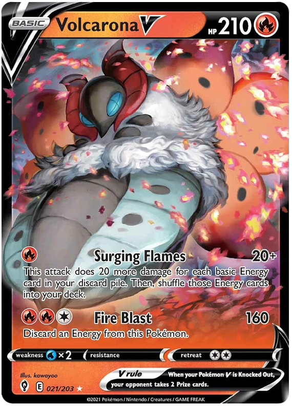 Volcarona V - Evoluzioni Eteree 021/203 [ Italiano / Inglese ]