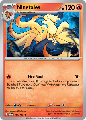 Ninetales - Scintille Folgoranti 017/191 [ Italiano / Inglese ]