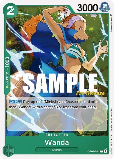 Wanda OP02-044 [ Inglese / Giapponese / Francese / Cinese Semplificato ]