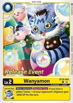 Wanyamon BT18-003 [ Inglese / Giapponese ]