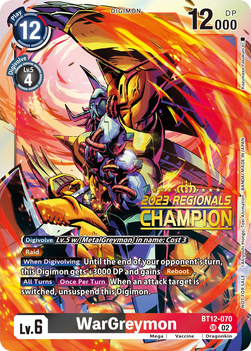 WarGreymon BT12-070 [ Inglese / Giapponese ]