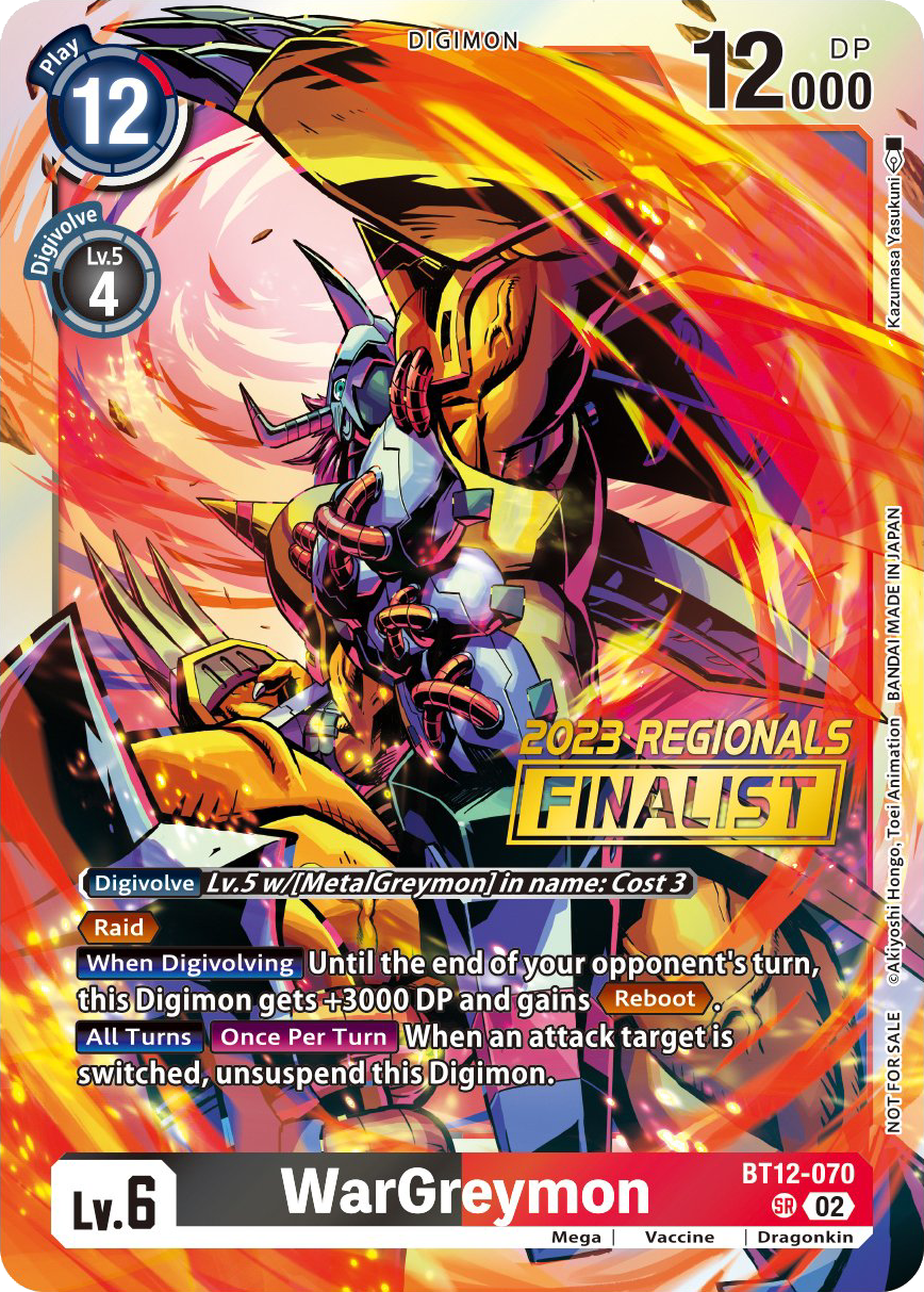 WarGreymon BT12-070 [ Inglese / Giapponese ]
