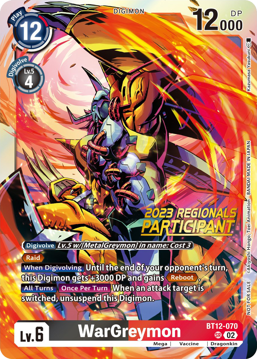 WarGreymon BT12-070 [ Inglese / Giapponese ]