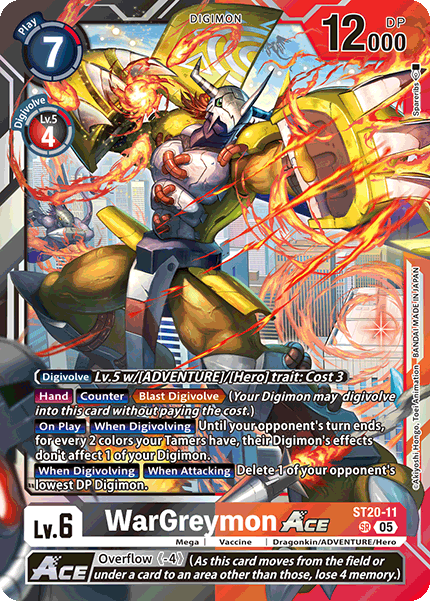 WarGreymon ACE ST20-11 [ Inglese / Giapponese ]