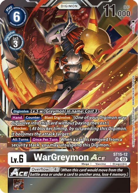 WarGreymon Ace ST15-12 [ Inglese / Giapponese ]
