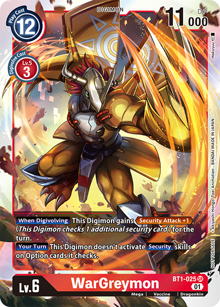 WarGreymon BT1-025 [ Inglese / Giapponese ]