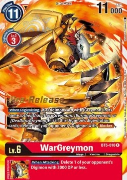 WarGreymon BT5-016 [ Inglese / Giapponese ]