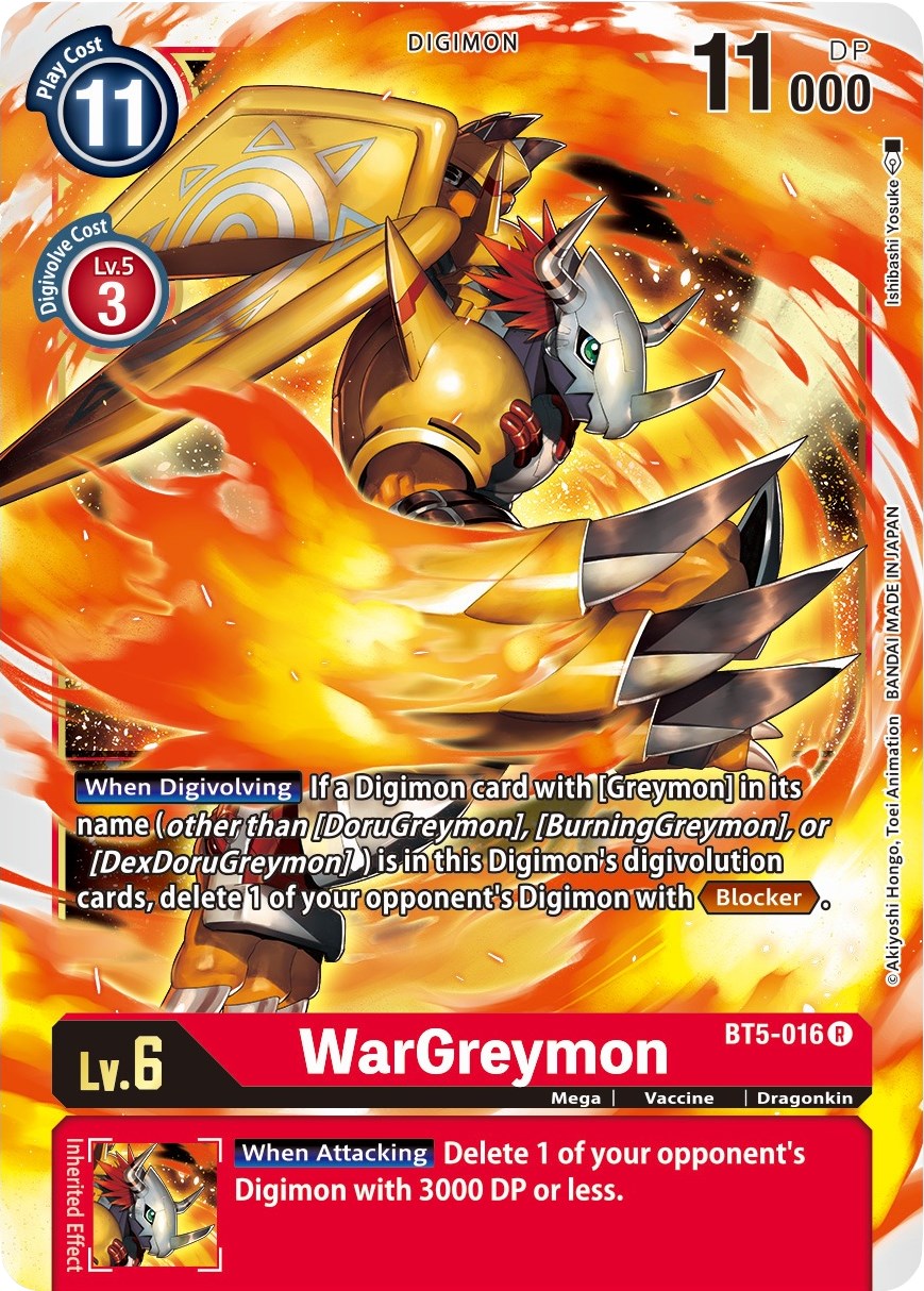 WarGreymon BT5-016 [ Inglese / Giapponese ]