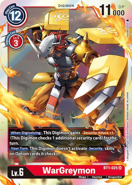 WarGreymon BT1-025 [ Inglese / Giapponese ]