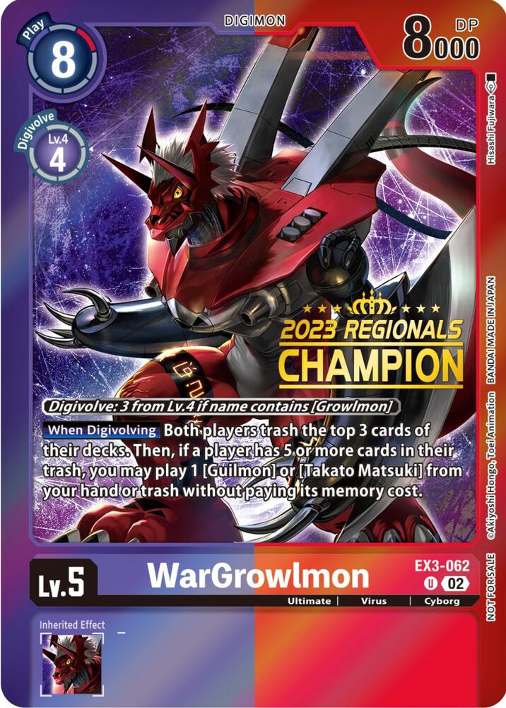 WarGrowlmon EX3-062 [ Inglese / Giapponese ]