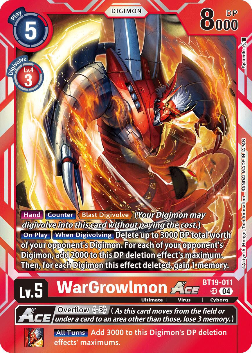 WarGrowlmon ACE BT19-011 [ Inglese / Giapponese ]