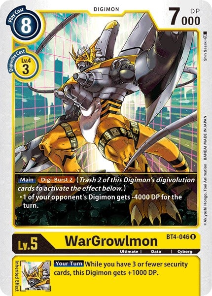 WarGrowlmon BT4-046 [ Inglese / Giapponese ]