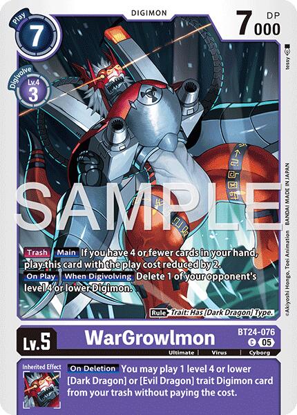 WarGrowlmon BT24-076 [ Inglese / Giapponese ]