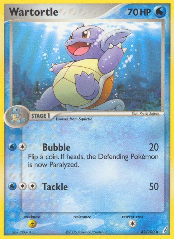 Wartortle - EX Guardiani dei Cristalli 42/100 [ Italiano / Inglese ]