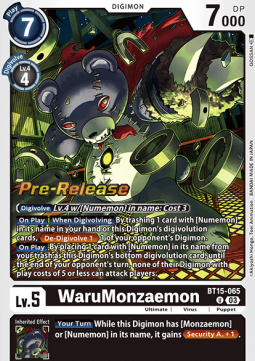 WaruMonzaemon BT15-065 [ Inglese / Giapponese ]