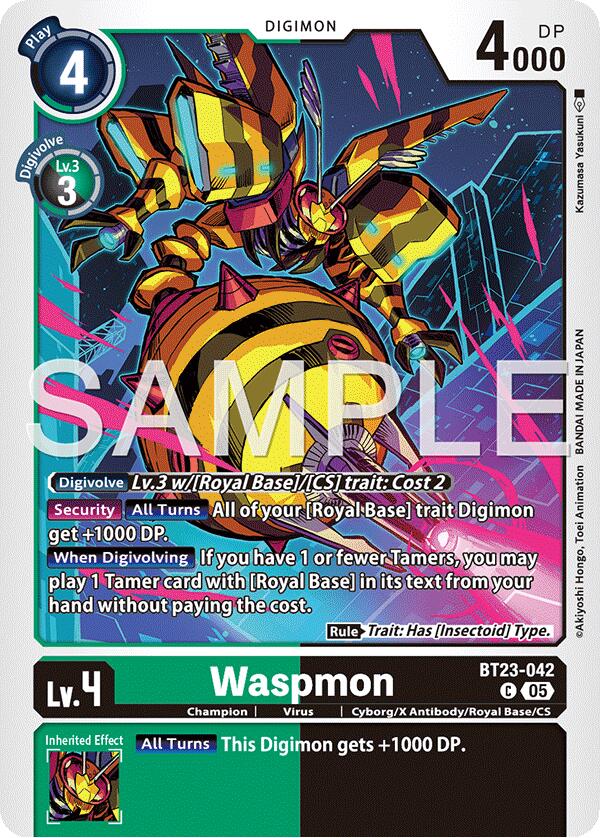 Waspmon BT23-042 [ Inglese / Giapponese ]