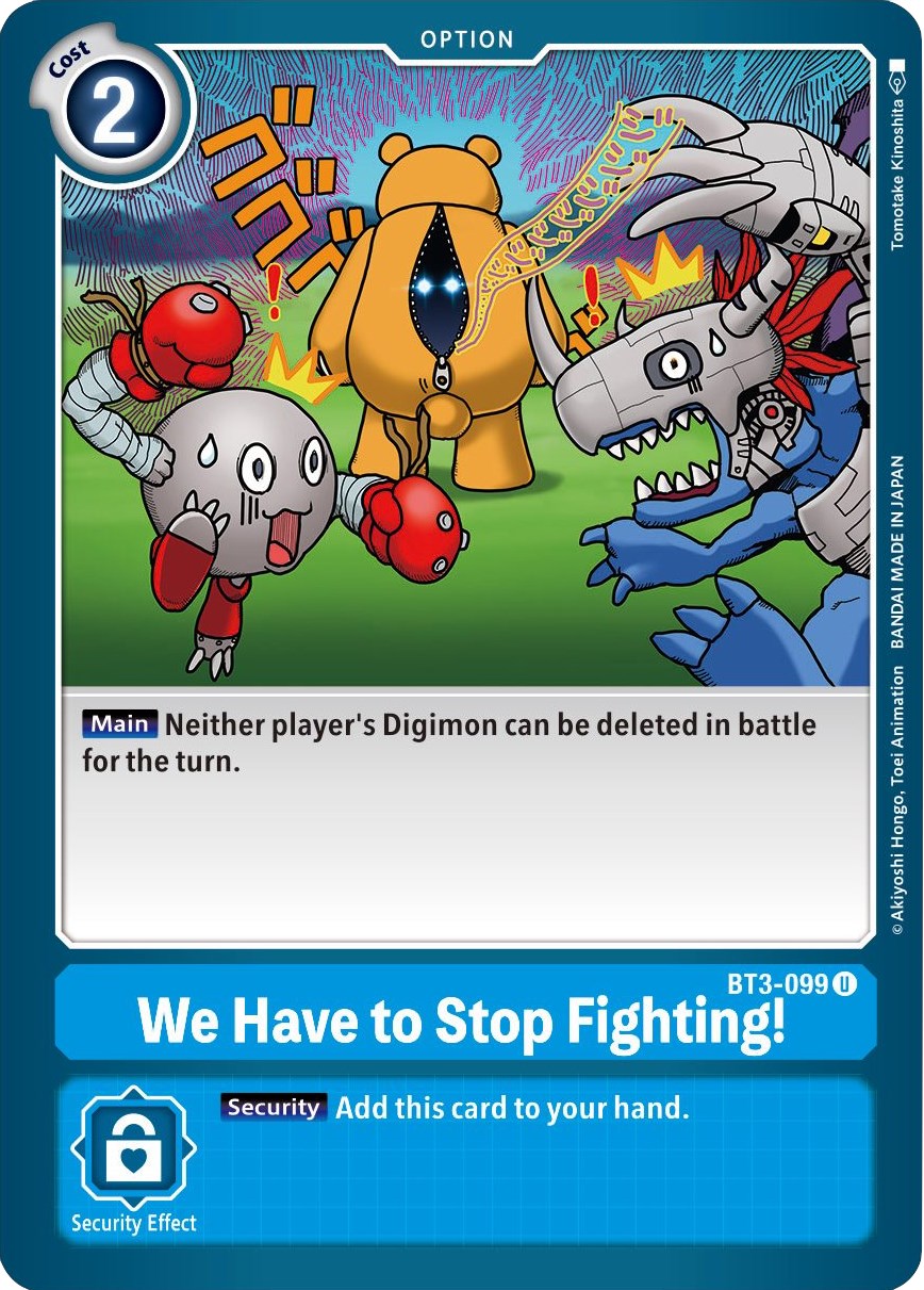 We Have to Stop Fighting! BT3-099 [ Inglese / Giapponese ]