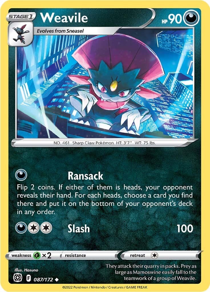 Weavile - Astri Lucenti 087/172 [ Italiano / Inglese ]
