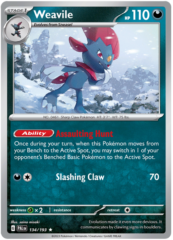 Weavile - Evoluzioni a Paldea 134/193 [ Italiano ]