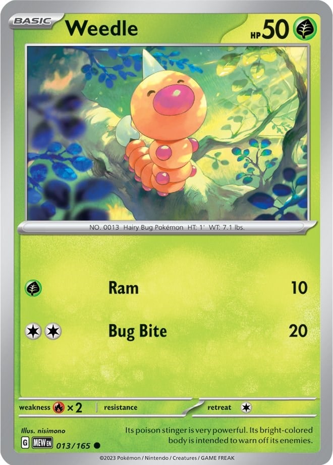Weedle - 151 013/165 [ Italiano / Inglese ]