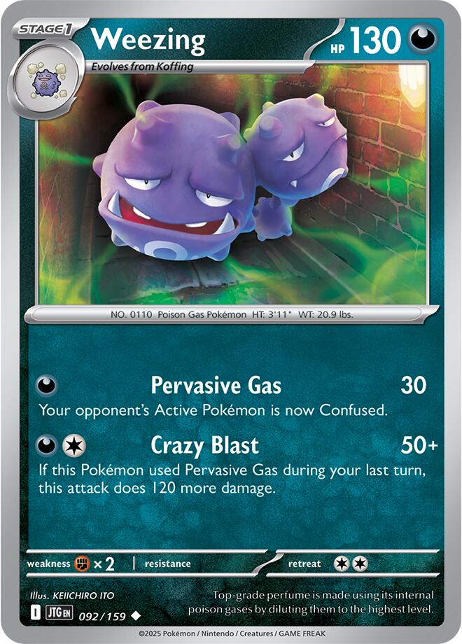 Weezing - Avventure Insieme 092/159 [ Italiano / Inglese ]