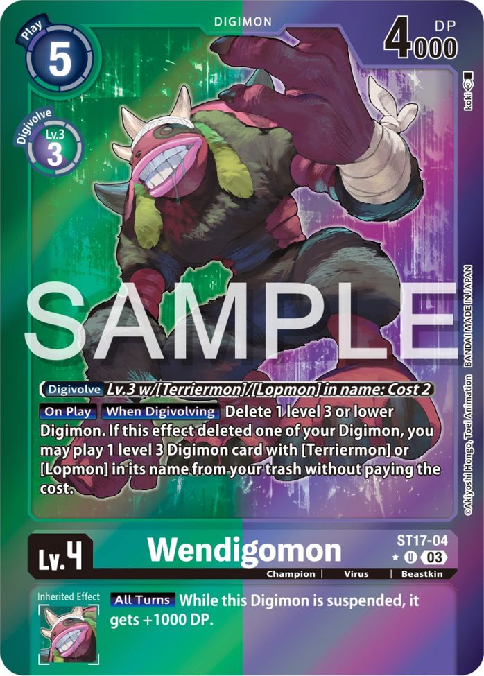 Wendigomon ST17-04 [ Inglese / Giapponese ]
