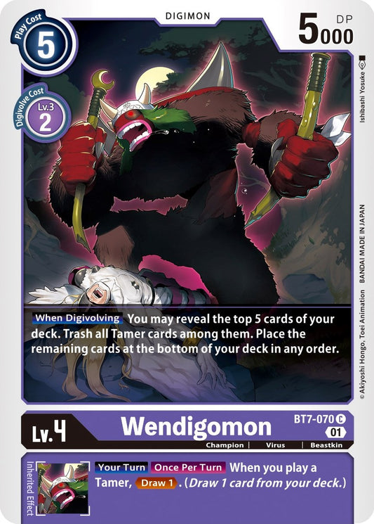 Wendigomon BT7-070 [ Inglese / Giapponese ]