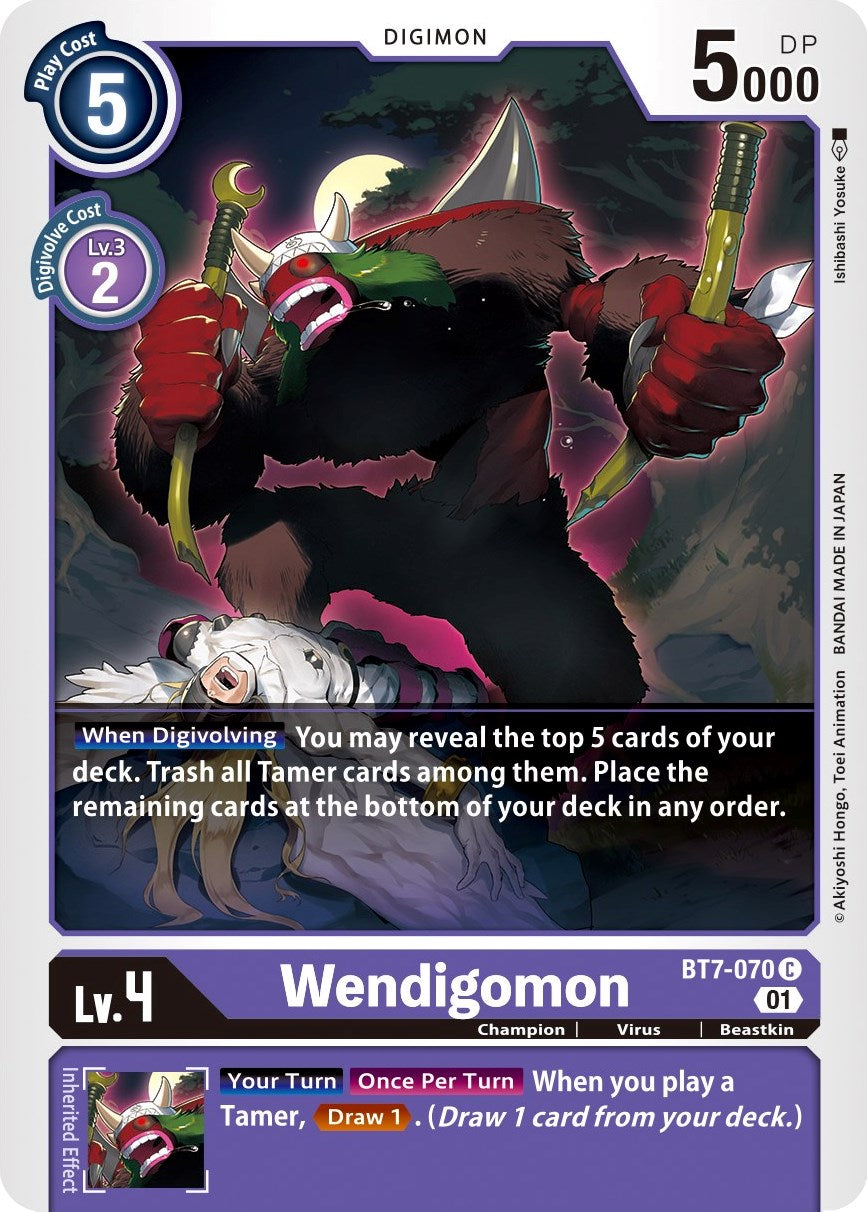 Wendigomon BT7-070 [ Inglese / Giapponese ]