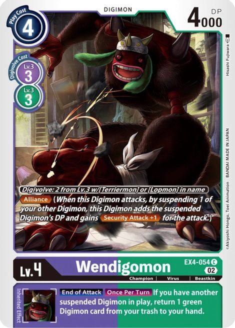 Wendigomon EX4-054 [ Inglese / Giapponese ]