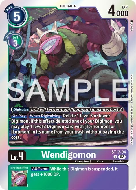 Wendigomon ST17-04 [ Inglese / Giapponese ]