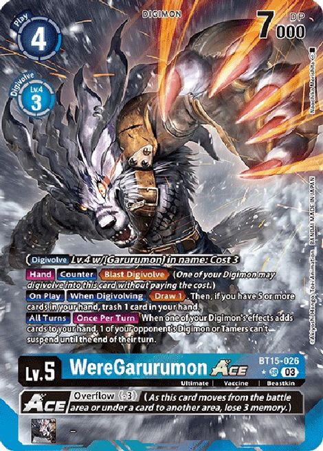 WereGarurumon Ace BT15-026 [ Inglese / Giapponese ]