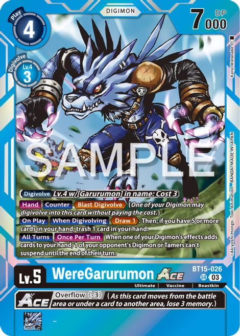 WereGarurumon Ace BT15-026 [ Inglese / Giapponese ]