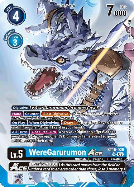 WereGarurumon Ace BT15-026 [ Inglese / Giapponese ]