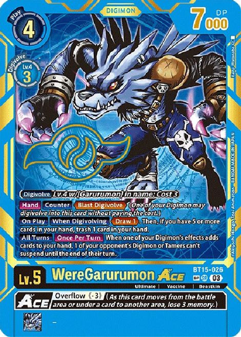 WereGarurumon Ace BT15-026 [ Inglese / Giapponese ]